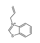 3-prop-2-enyl-1,3-benzothiazol-3-ium结构式