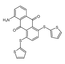 5-amino-1,4-bis(thiophen-2-ylsulfanyl)anthracene-9,10-dione Structure