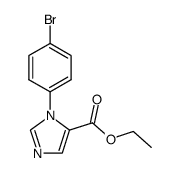 ethyl 1-(4-bromophenyl)-1H-imidazole-5-carboxylate structure