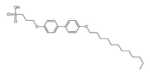 3-[4-(4-dodecoxyphenyl)phenoxy]propane-1-sulfonic acid结构式