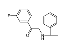 1-(3-fluorophenyl)-2-[[(1R)-1-phenylethyl]amino]ethanone Structure