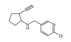 Cyclopentanecarbonitrile, 2-[[(6-chloro-3-pyridinyl)methyl]amino]结构式