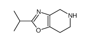 2-propan-2-yl-4,5,6,7-tetrahydro-[1,3]oxazolo[4,5-c]pyridine结构式