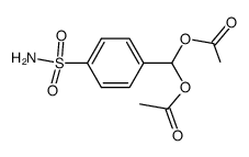 4-[bis(acetyloxy)methyl]benzenesulfonamide结构式