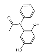 N-(2,5-dihydroxyphenyl)-N-phenylacetamide结构式