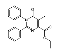 3,4-Dihydro-5-methyl-4-oxo-2,3-diphenyl-6-pyrimidincarbonsaeure-ethylester Structure