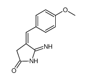 5-Imino-4-(4-methoxybenzyliden)-pyrrolidinon-(2)结构式