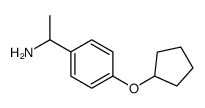 1-(4-cyclopentyloxyphenyl)ethanamine Structure