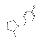 1-(4-chlorobenzyl)-2-methylpyrrolidine结构式