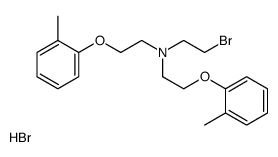 N-(2-bromoethyl)-2-(2-methylphenoxy)-N-[2-(2-methylphenoxy)ethyl]ethanamine,hydrobromide Structure