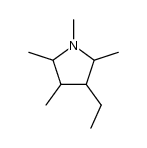 3-ethyl-1,2,4,5-tetramethyl-pyrrolidine Structure