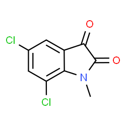 5,7-Dichloro-1-methyl-1H-indole-2,3-dione Structure