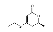 (+)-4-Ethylthio-6-methyl-5,6-dihydro-2-pyrone Structure