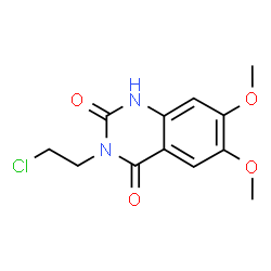 3-(2-Chloroethyl)-6,7-dimethoxyquinazoline-2,4(1H,3H)-dione结构式