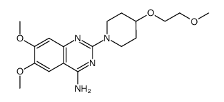 6,7-dimethoxy-2-[4-(2-methoxy-ethoxy)-piperidin-1-yl]-quinazolin-4-ylamine Structure