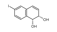 (1R,2S)-6-iodo-1,2-dihydronaphthalene-1,2-diol Structure