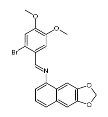 N-(2-bromo-4,5-dimethoxybenzylidene)-6,7-(methylenedioxy)-1-naphthylamine Structure