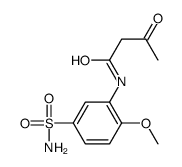 N-(2-methoxy-5-sulfamoylphenyl)-3-oxobutanamide Structure