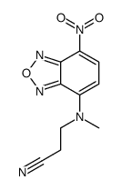 3-[methyl-(4-nitro-2,1,3-benzoxadiazol-7-yl)amino]propanenitrile结构式