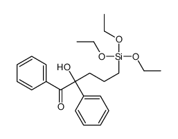 2-hydroxy-1,2-diphenyl-5-triethoxysilylpentan-1-one Structure