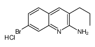 2-Amino-7-bromo-3-propylquinoline hydrochloride Structure