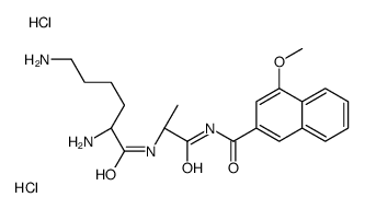 H-Lys-Ala-4MβNA · 2 HCl structure