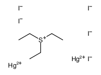 mercury(2+),triethylsulfanium,pentaiodide Structure