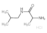 2-Amino-N-isobutylpropanamide hydrochloride结构式