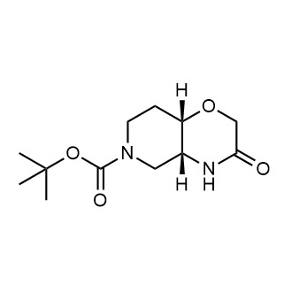 Tert-butylcis-3-oxo-4,4a,5,7,8,8a-hexahydropyrido[4,3-b][1,4]oxazine-6-carboxylate picture