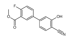 methyl 5-(4-cyano-3-hydroxyphenyl)-2-fluorobenzoate结构式