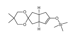 (+)-(3'aS-cis)-trimethyl[(3',3'a,4',6'a-tetrahydro-5,5-dimethylspiro[1,3-dioxane-2,2'(1H)-pentalen]-5'-yl)oxy]silane结构式