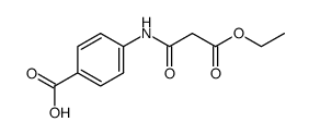 4-[(3-ethoxy-1,3-dioxopropyl)amino]-benzoic acid Structure