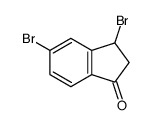 3,5-DIBROMO-2,3-DIHYDRO-1H-INDEN-1-ONE Structure