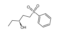 (S)-1-(phenylsulfonyl)-3-pentanol Structure