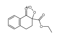 2-carbethoxy-2-hydroperoxy-3,4-dihydronaphthalen-1(2H)-one结构式