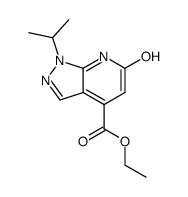 ethyl 6-hydroxy-1-isopropyl-1H-pyrazolo[3,4-b]pyridine-4-carboxylate结构式