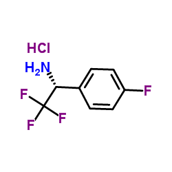 (R)-2,2,2-Trifluoro-1-(4-fluorophenyl)ethanamine hydrochloride structure