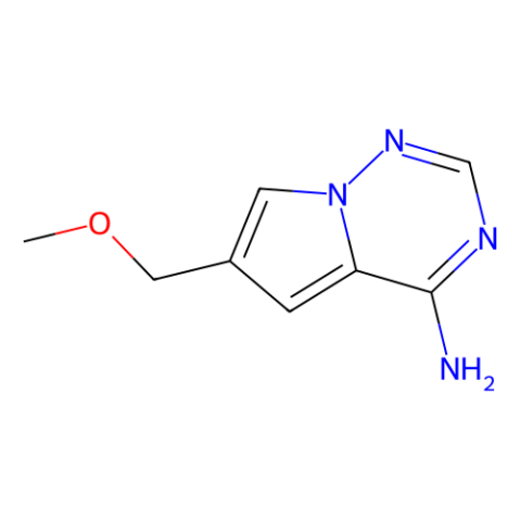 6-(methoxymethyl)pyrrolo[2,1-f][1,2,4]triazin-4-amine结构式