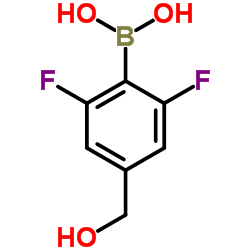 [2,6-Difluoro-4-(hydroxymethyl)phenyl]boronic acid Structure