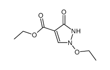 1H-Pyrazole-4-carboxylicacid,1-ethoxy-2,3-dihydro-3-oxo-,ethylester(9CI) structure