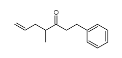 4-Methyl-1-phenylhept-6-en-3-one Structure