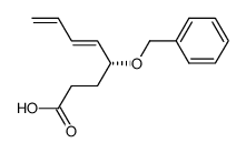 (E)-(R)-4-(benzyloxy)-5,7-octadienic acid结构式