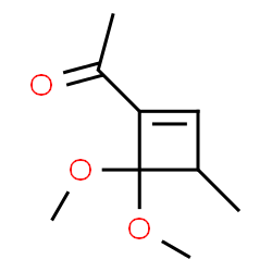 Ethanone, 1-(4,4-dimethoxy-3-methyl-1-cyclobuten-1-yl)- (9CI)结构式