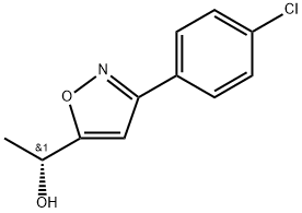 (1R)-1-[3-(4-Chlorophenyl)-1,2-oxazol-5-yl]ethan-1-ol结构式