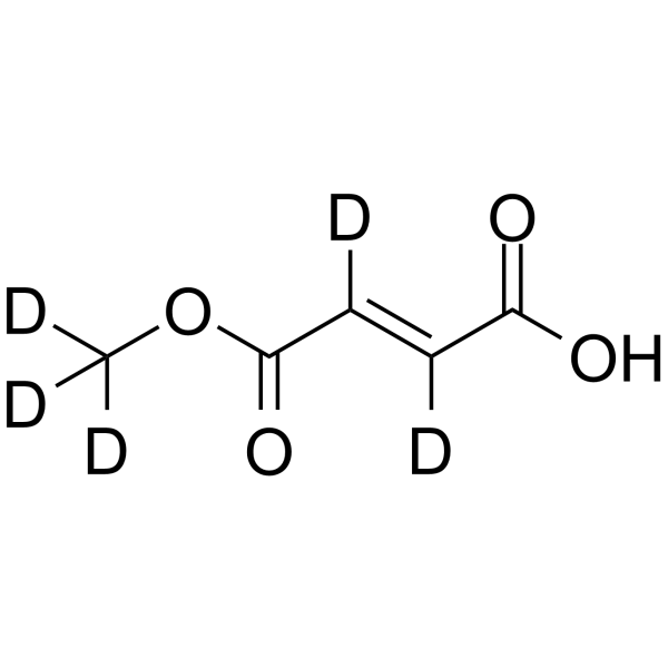 Monomethyl fumarate-d5 Structure