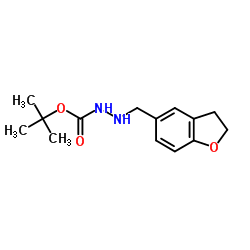 2-Methyl-2-propanyl 2-(2,3-dihydro-1-benzofuran-5-ylmethyl)hydrazinecarboxylate Structure