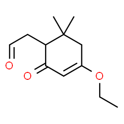 3-Cyclohexene-1-acetaldehyde,4-ethoxy-6,6-dimethyl-2-oxo-(9CI) structure