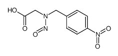 N-(4-nitro-benzyl)-N-nitroso-glycine Structure