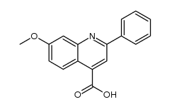 4-QUINOLINECARBOXYLIC ACID,7-METHOXY-2-PHENYL-结构式