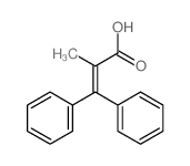 2-methyl-3,3-diphenyl-prop-2-enoic acid结构式